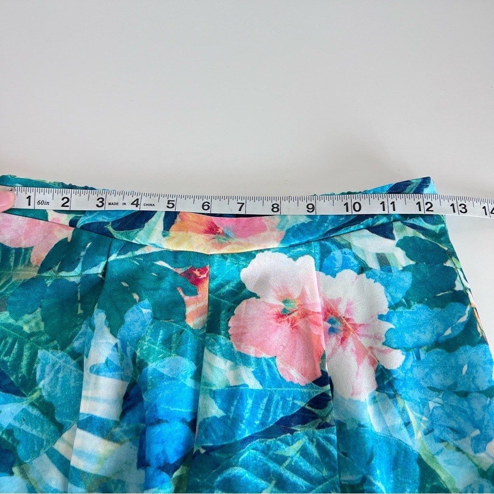Show Me Your Mumu‎ Tropical Floral Palazzo Pants Blue Pink Hibiscus Boho Resort - Picture 12 of 14